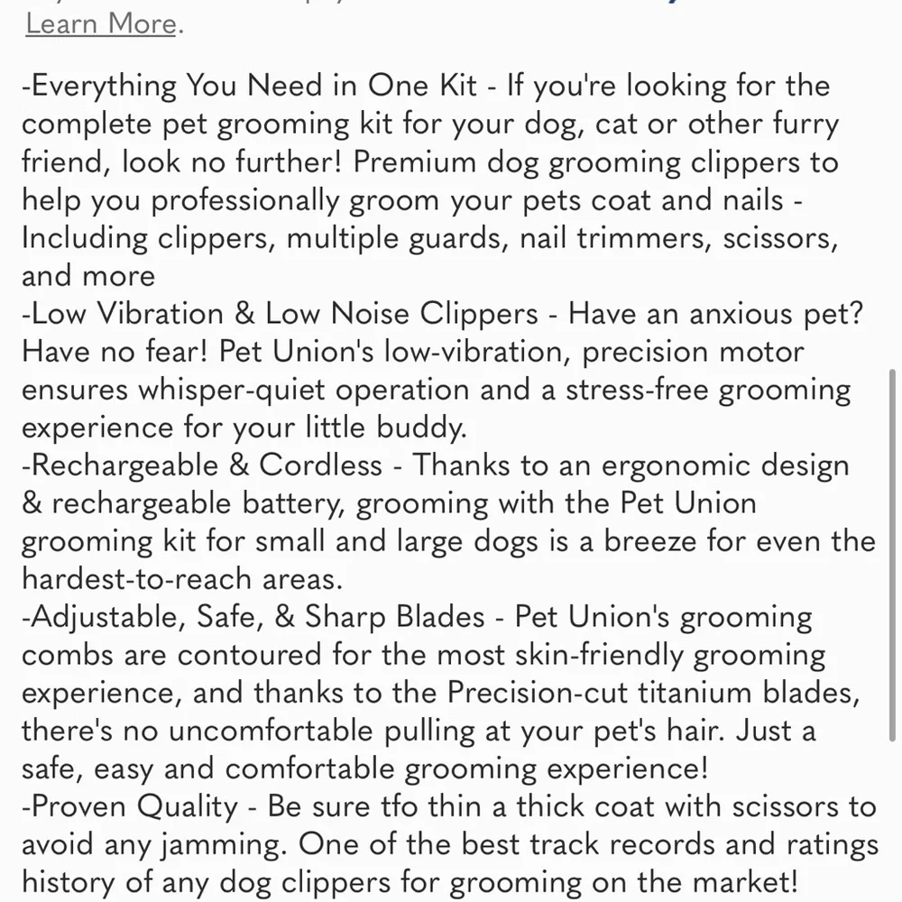Professional Dog Grooming Kit